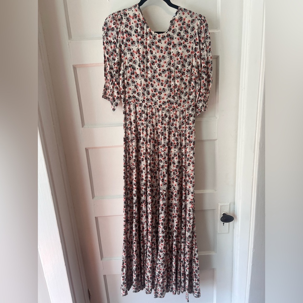 $390 retail ~ RIXO Multicolor Floral Long Sleeve Dress size xs - Picture 4 of 8